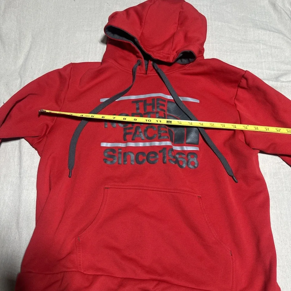 Men's The North Face Since 1968 Red Hooded Sweatshirt Long Sleeve‎ Hoodie -xl